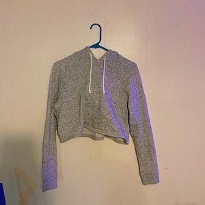 H&M BASIC CROPPED HOODIE